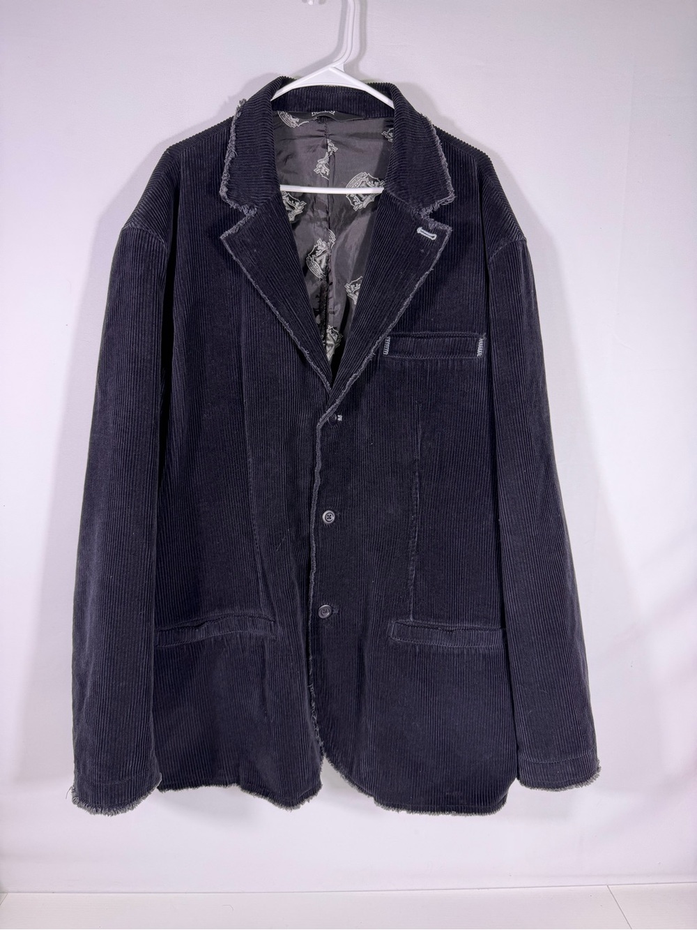 nick(it) Wide Wale Corduroy Distressed Blazer Jacket XXL